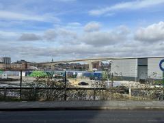 Looking back at the Itchen Bridge from Woolston
